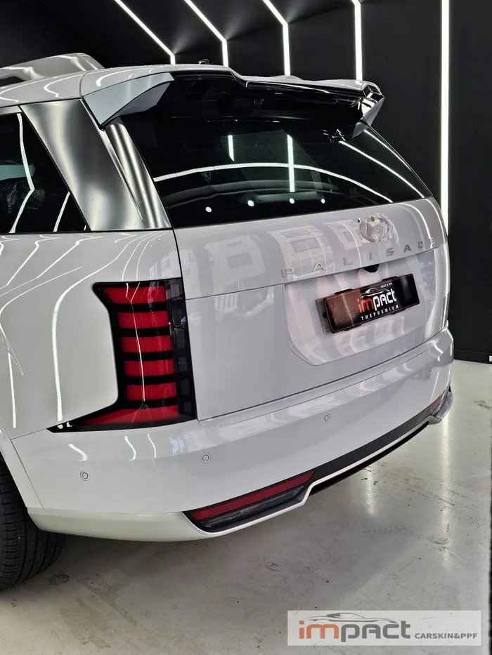 Hyundai Palisade LX3のカーラッピング事例|クロームパーツの変身 施工写真 1-3