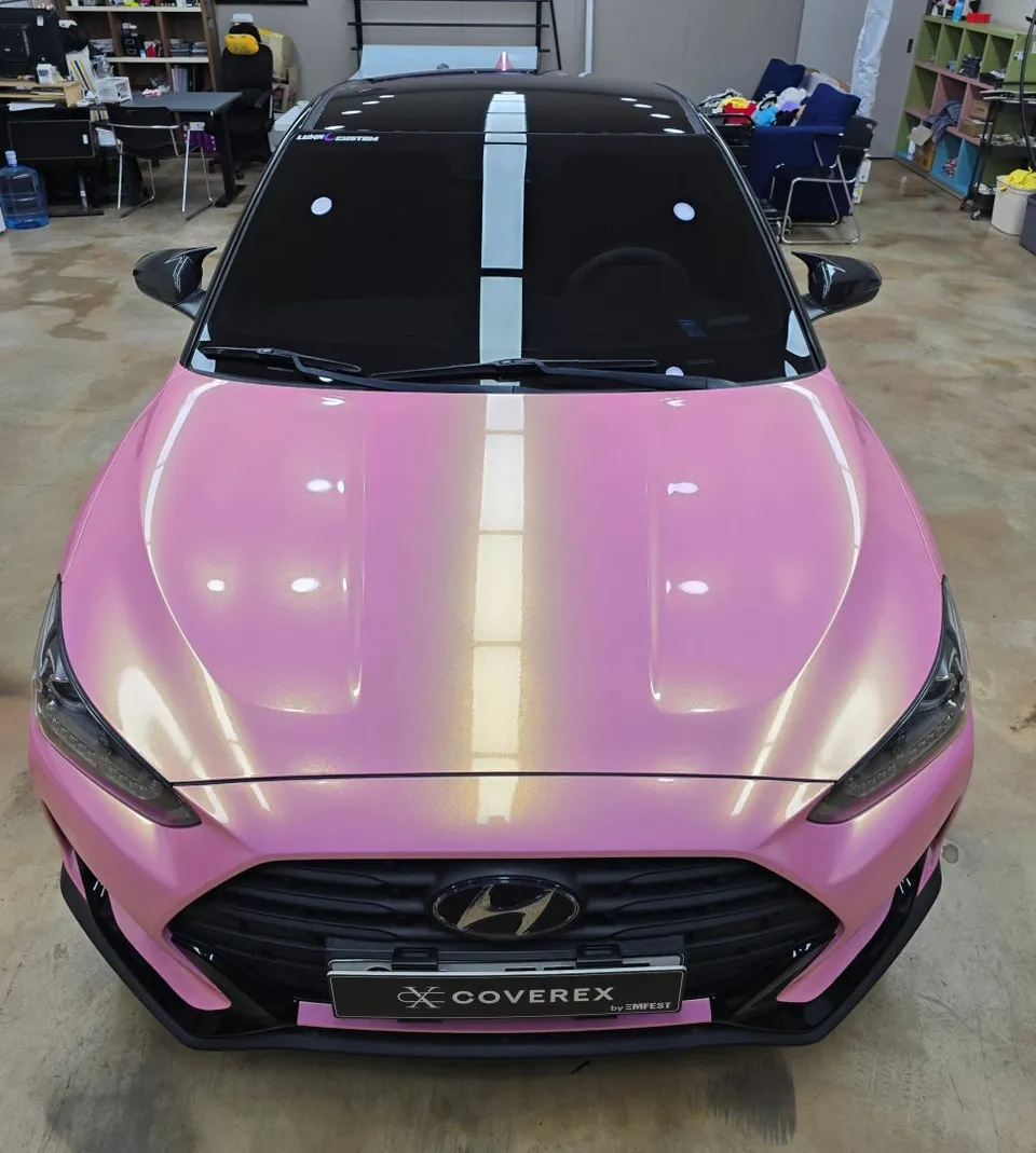 Hyundai Veloster JSのカーラッピング事例 施工写真 2