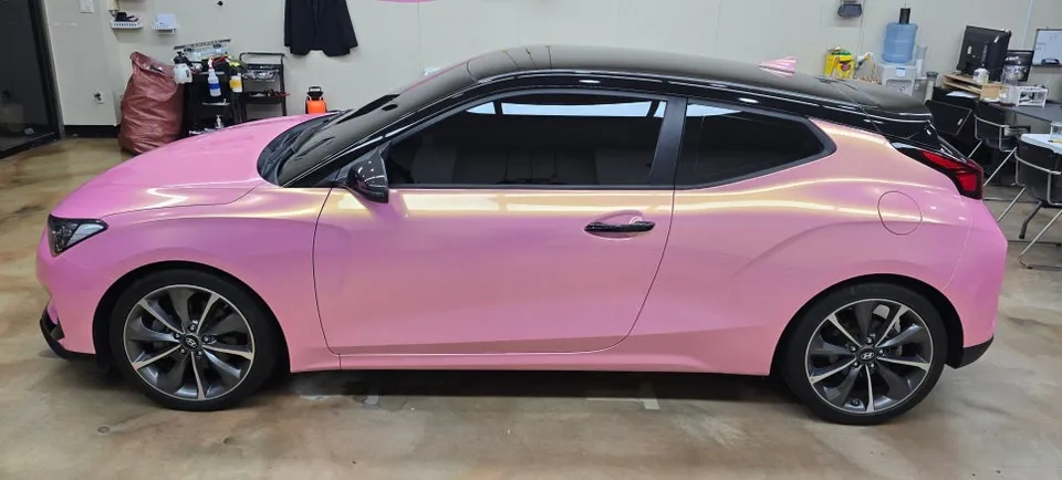 Hyundai Veloster JSのカーラッピング事例 施工写真 4