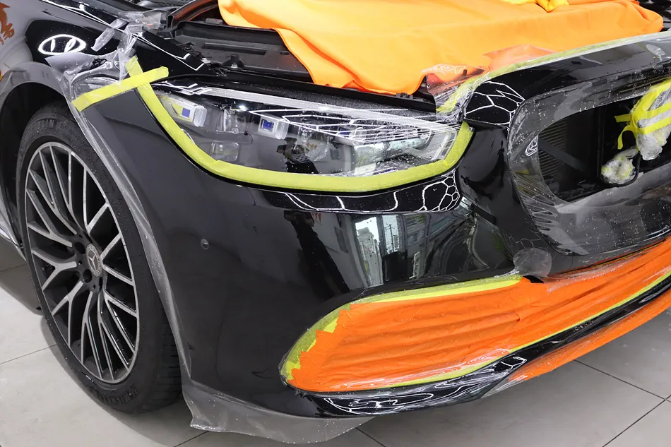 Mercedes-Benz S580 PPF施工事例：韓国での実例と費用目安 施工写真 2-3