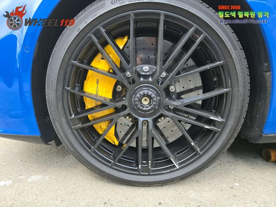 Porsche 파나메라 GTS wheel repair installation result