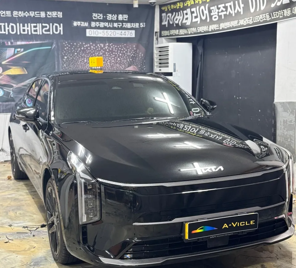 Kia K8 ambient lighting installation result