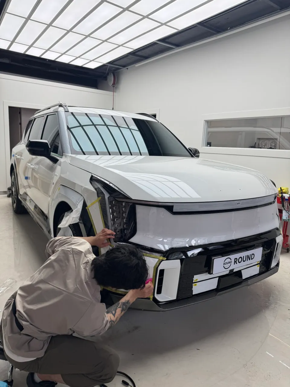 Kia EV9 PPF施工事例|費用目安と仕上がり 施工写真 3-1