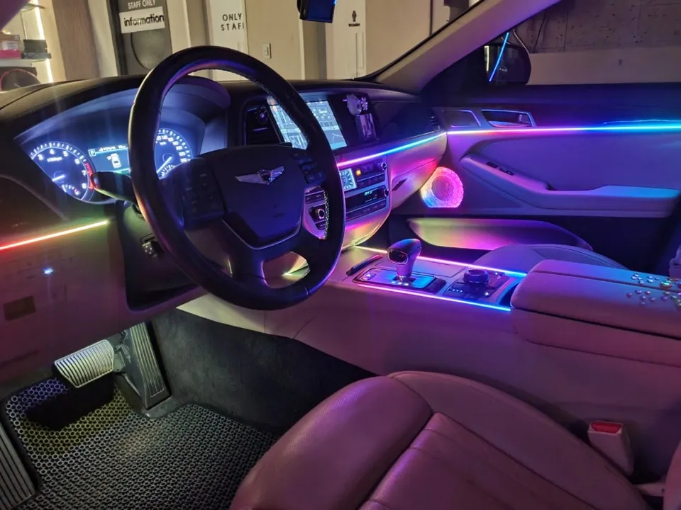 Genesis G80 DH ambient lighting - Genesis G80 DH Ambient Lighting Review: Cost & Results photo 4
