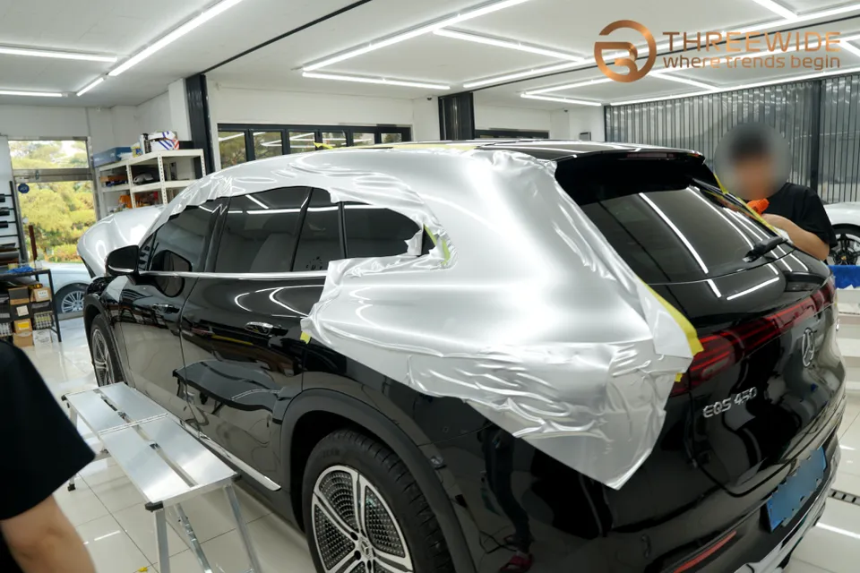 Mercedes-Benz EQSのカーラッピング事例|費用目安・仕上がり 施工写真 2-3