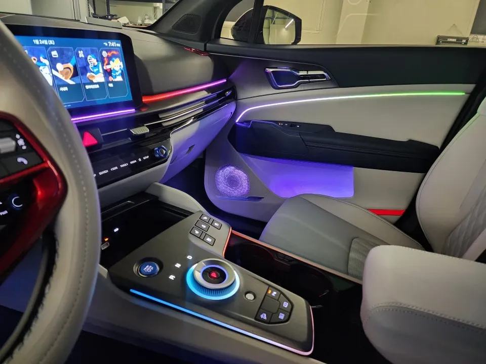 Kia Sportage ambient lighting installation result