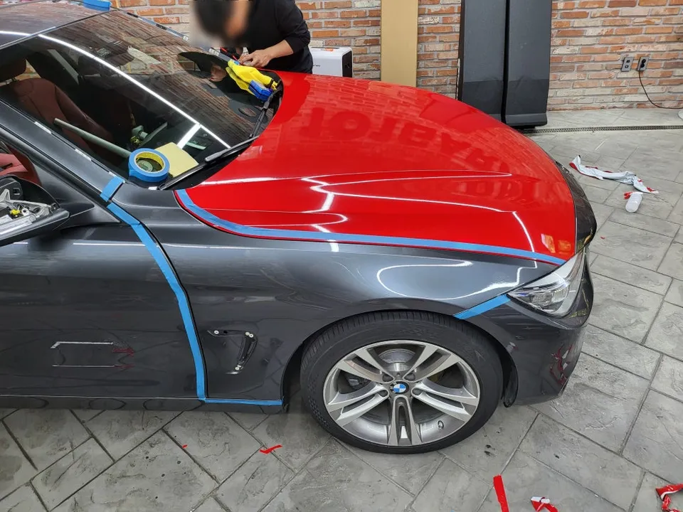 BMW 420D vinyl wrap - BMW 420D Vinyl Wrap Review: Carmine Red Transformation photo 5