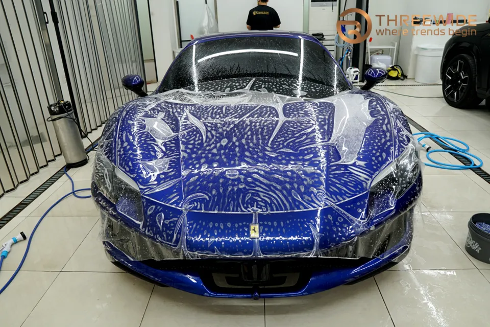 Ferrari 296 GTS PPF施工事例|韓国での実例紹介 施工写真 1-2
