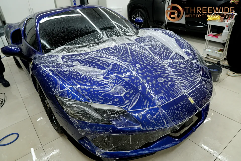 Ferrari 296 GTS PPF施工事例|韓国での実例紹介 施工写真 2-2