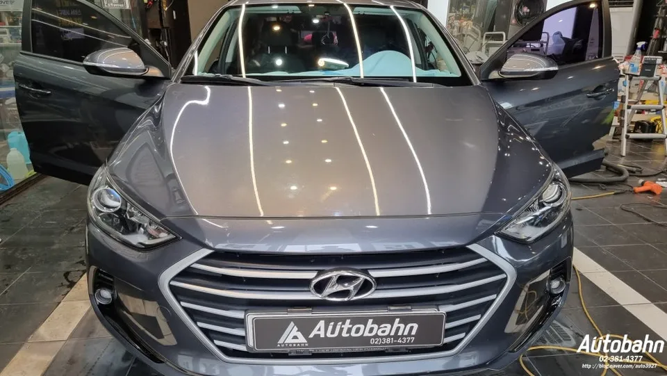 Hyundai Elantraのカーフィルム施工事例｜費用目安・仕上がり 施工写真 2-1