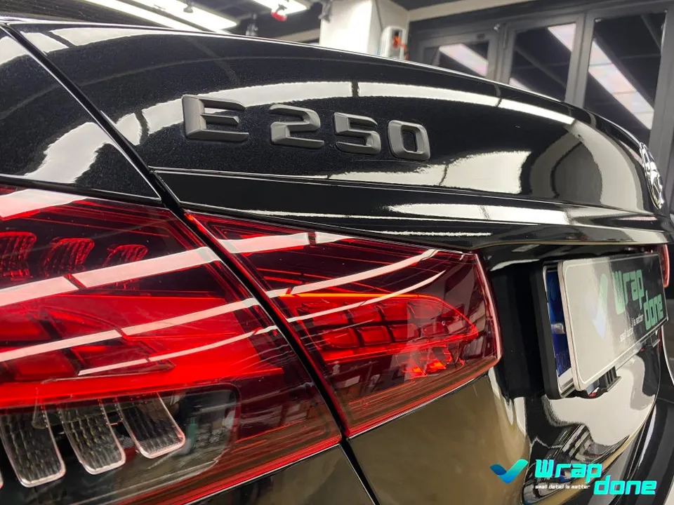Mercedes-Benz E-Class vinyl wrap installation result