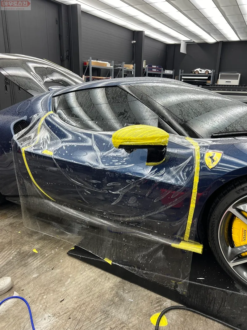 Ferrari 296 GTB PPF施工事例|韓国での実例紹介 施工写真 2-2