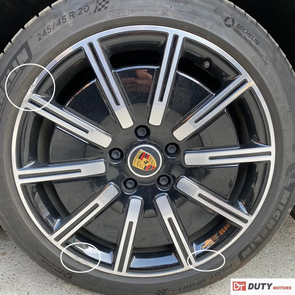 Porsche Taycan 4S wheel repair - Porsche Taycan 4S Wheel Repair & Refinishing Review photo 3