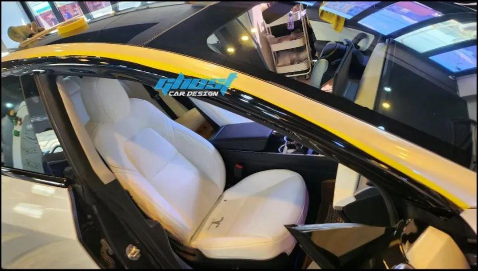 Tesla Model 3 wrap ppf package - Tesla Model 3 Wrap PPF Combo — Avery White Pearl Review photo 8