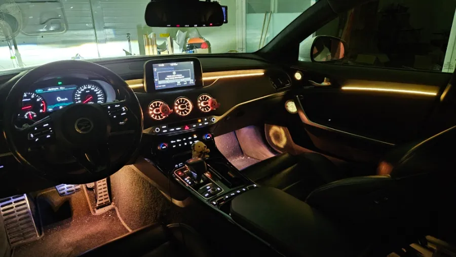 Kia Stinger ambient lighting - Kia Stinger Ambient Lighting Review: Cost & Results photo 4