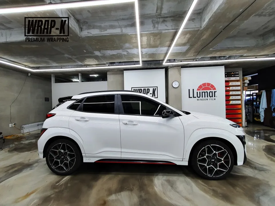 Hyundai Kona vinyl wrap - Hyundai Kona Vinyl Wrap Review: Matte Black Transformation photo 3
