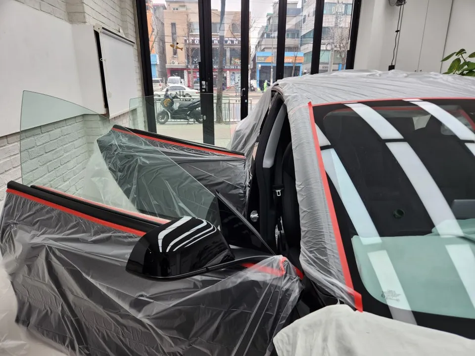 Tesla Model 3 PPF施工事例|費用目安と仕上がり 施工写真 1-2