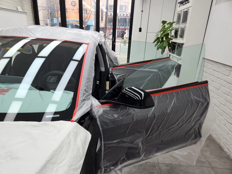 Tesla Model 3 PPF施工事例|費用目安と仕上がり 施工写真 2-2
