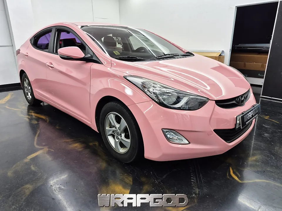 Hyundai Elantra MDのカーラッピング事例|費用目安・仕上がり 施工写真 1-2