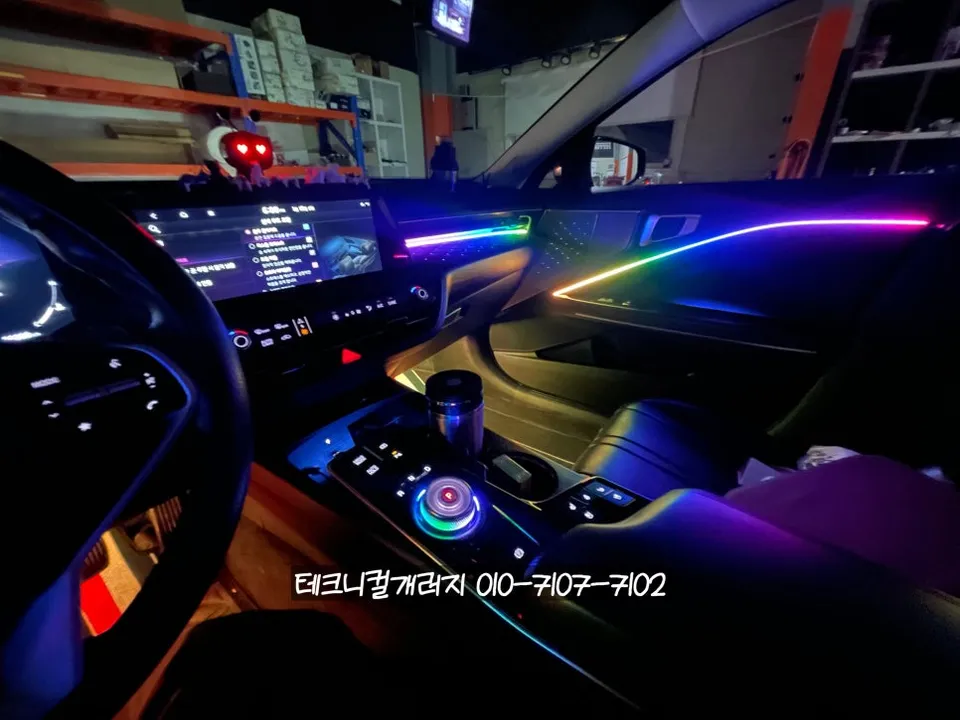 Kia K8 GL3 ambient lighting installation result