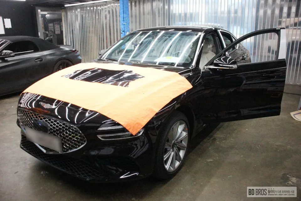 Hyundai G70のカーフィルム施工事例｜費用目安・仕上がり 施工写真 1-2