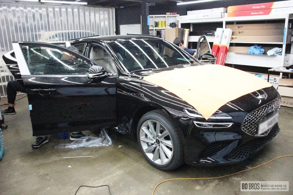 Hyundai G70のカーフィルム施工事例｜費用目安・仕上がり 施工写真 2-3