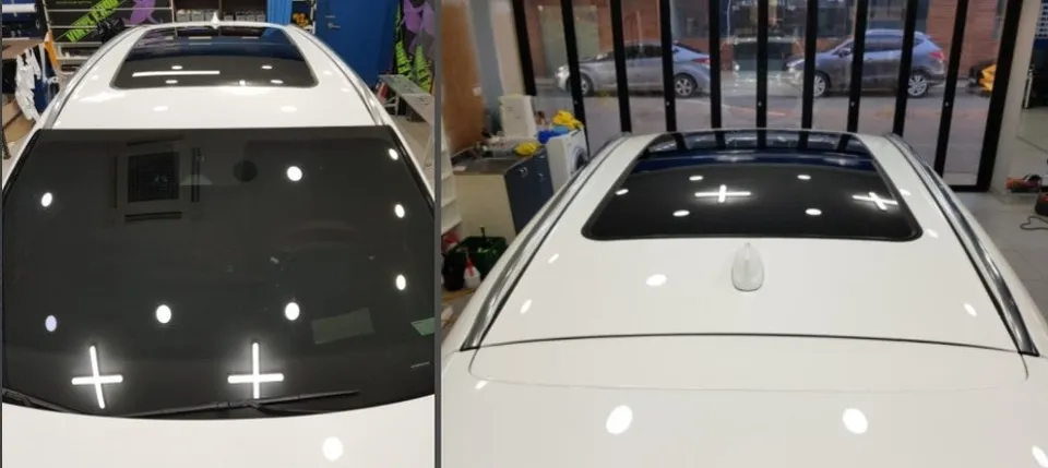 Genesis GV70 vinyl wrap - Genesis GV70 Vinyl Wrap Review — Roof & Mirror Color Change photo 4