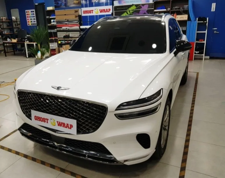 Genesis GV70 vinyl wrap - Genesis GV70 Vinyl Wrap Review — Roof & Mirror Color Change photo 5