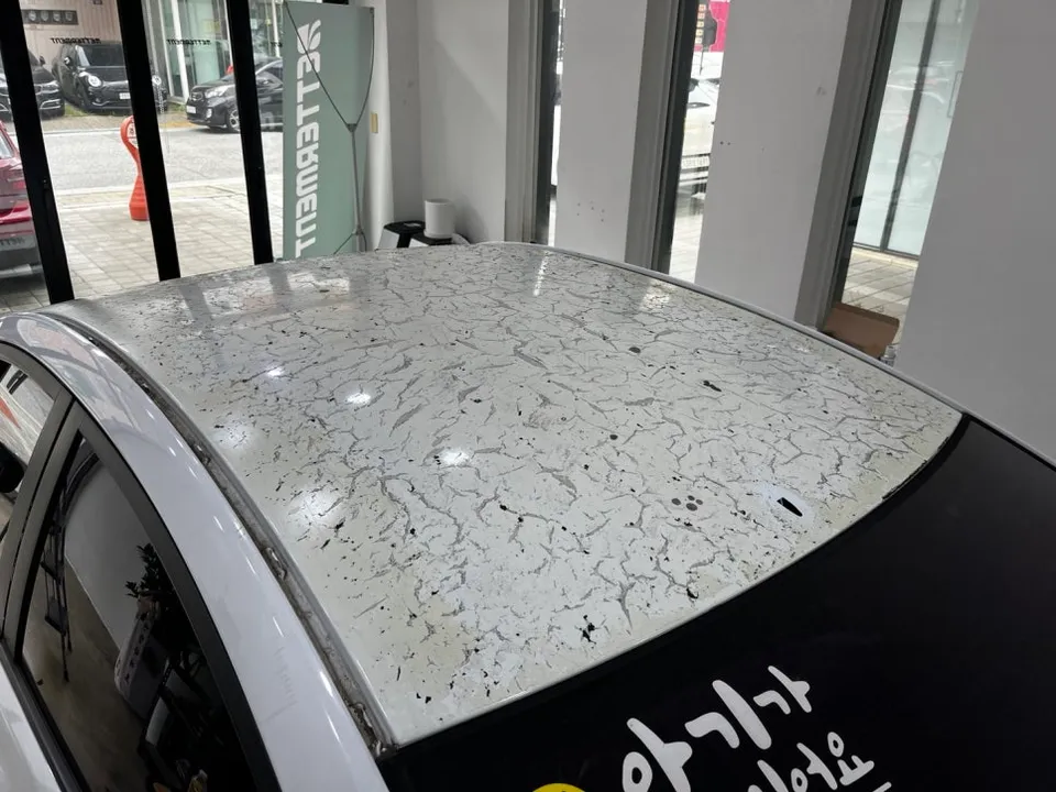Hyundai Accentのカーラッピング事例|3M黒フィルムで高級感アップ 施工写真 3-2