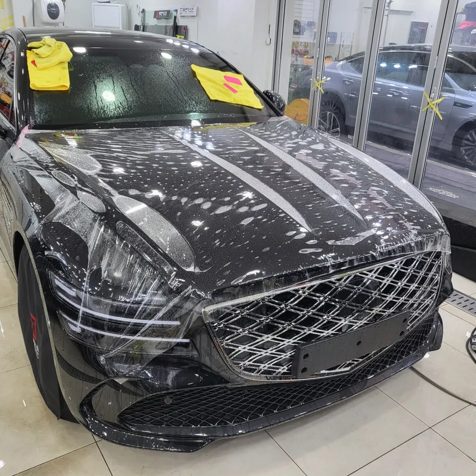Genesis G80 PPF施工事例｜費用目安と仕上がり 施工写真 2-3