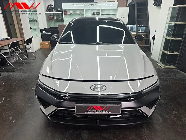 Hyundai Elantra N interior customization installation result