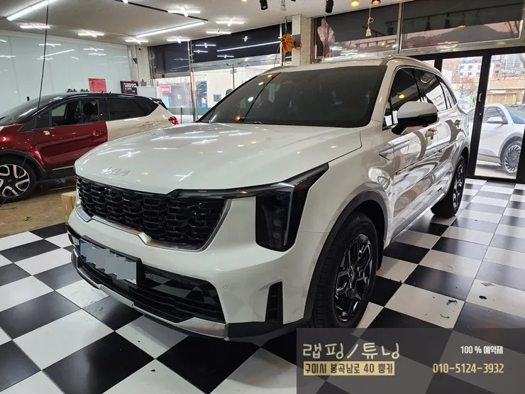 Kia Sorento MQ4 body kit installation result