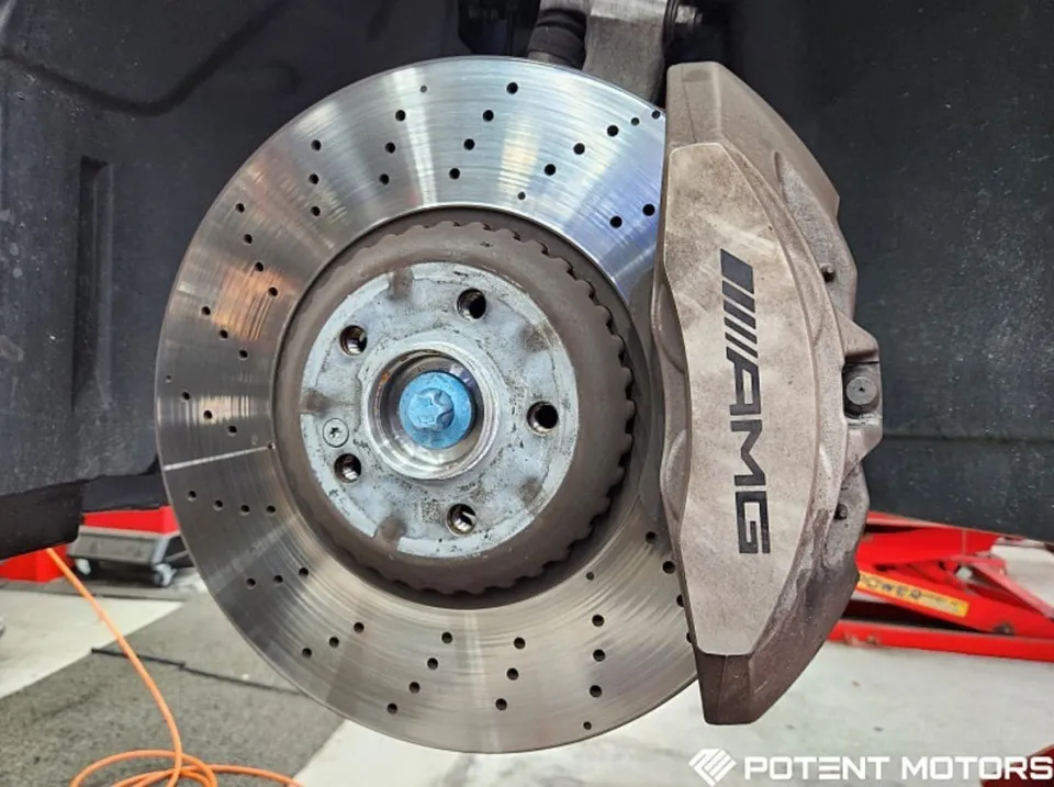 Mercedes-Benz E-Class wheel repair installation result
