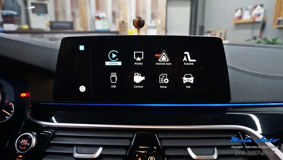 BMW 5 SeriesのAndroid Auto・CarPlay取付事例 施工写真 2-2
