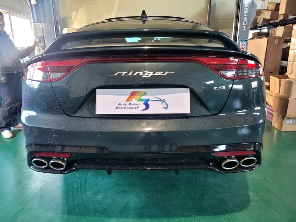 Kia Stinger exhaust upgrade installation result