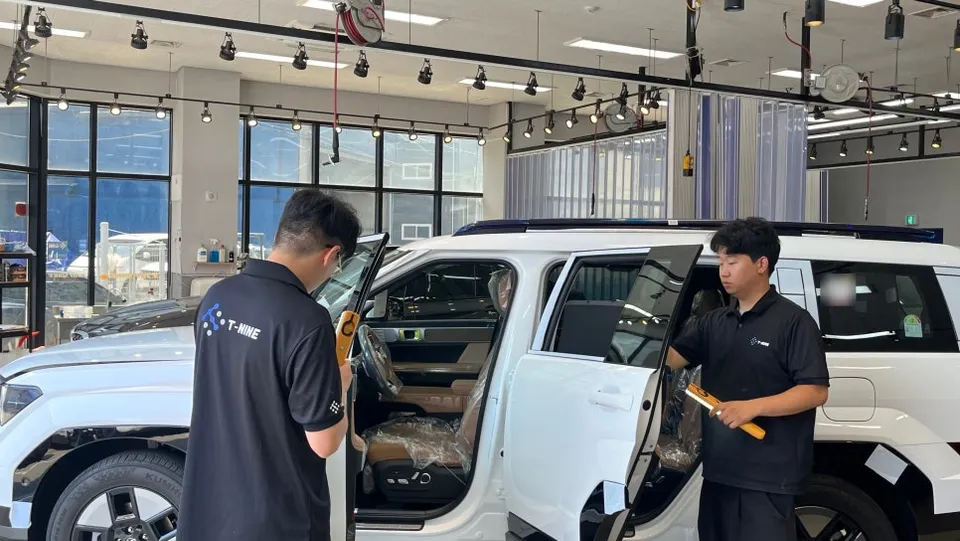 Hyundai Santa Fe MX5 PPF施工事例｜費用目安と仕上がり 施工写真 1-2