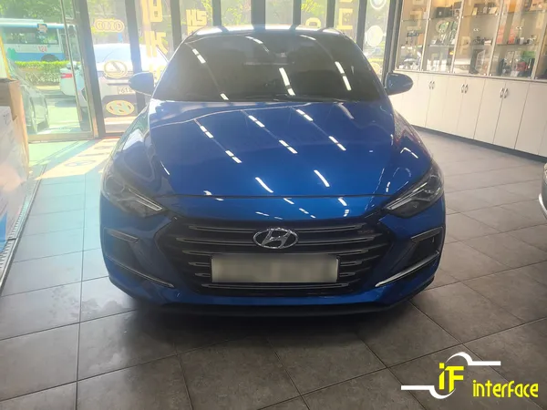 Hyundai Elantra android head unit installation result