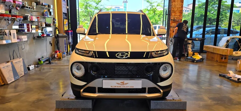 Hyundai Casper ambient lighting installation result