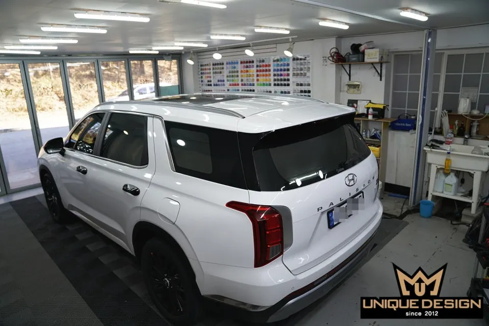 Hyundai Palisade PPF施工事例|高光沢フィルムでルーフトップをカスタム 施工写真 2-1