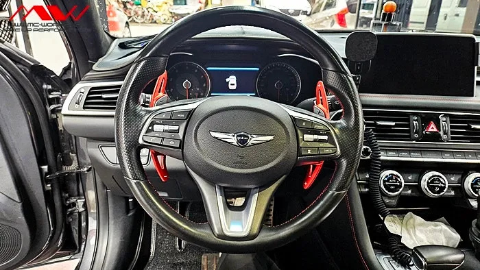 Genesis G70 steering wheel installation result