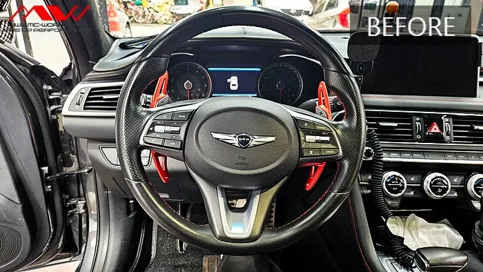 Genesis G70 steering wheel - Genesis G70 Steering Wheel Customization Review photo 3