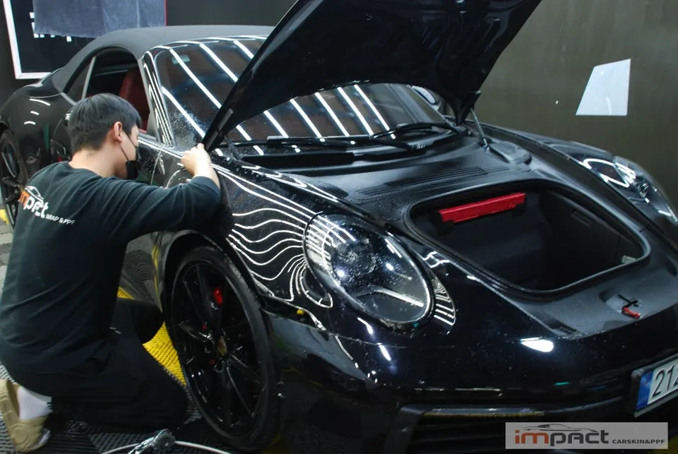 ポルシェ 911 カレラ PPF再施工事例｜費用目安・仕上がり 施工写真 1-2