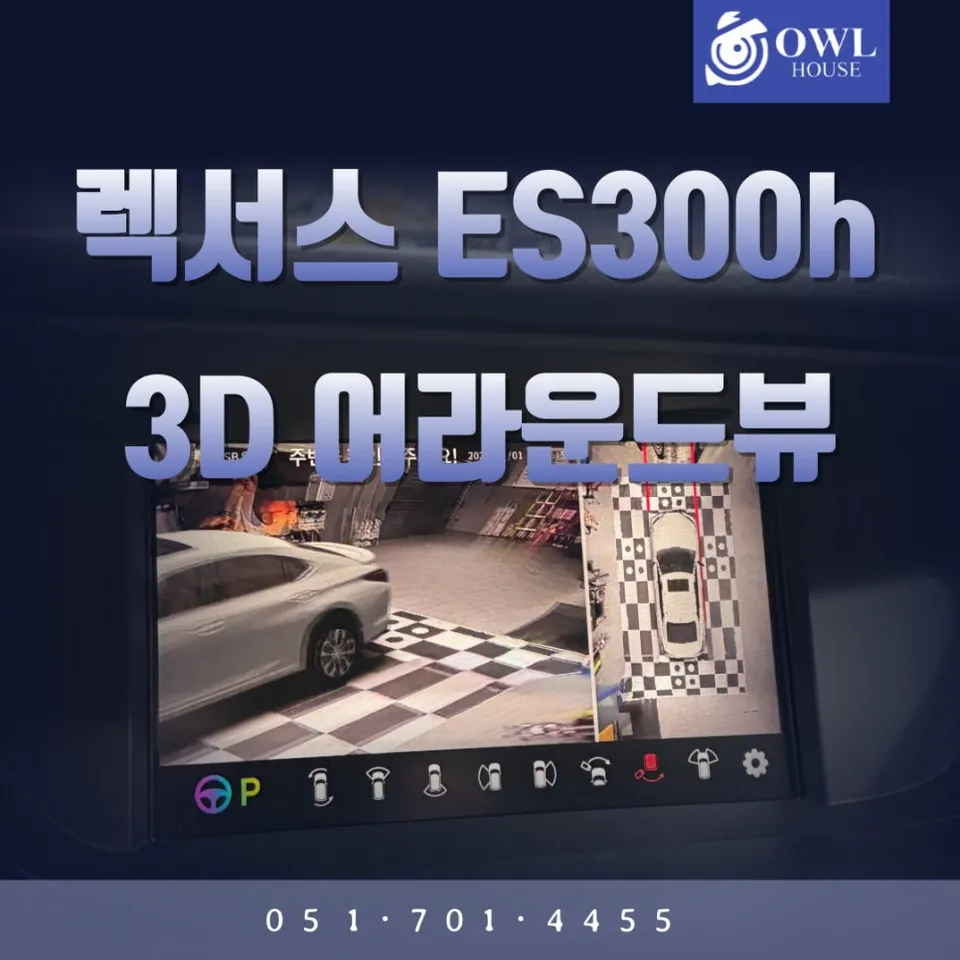 Lexus ES 300h surround view camera installation result