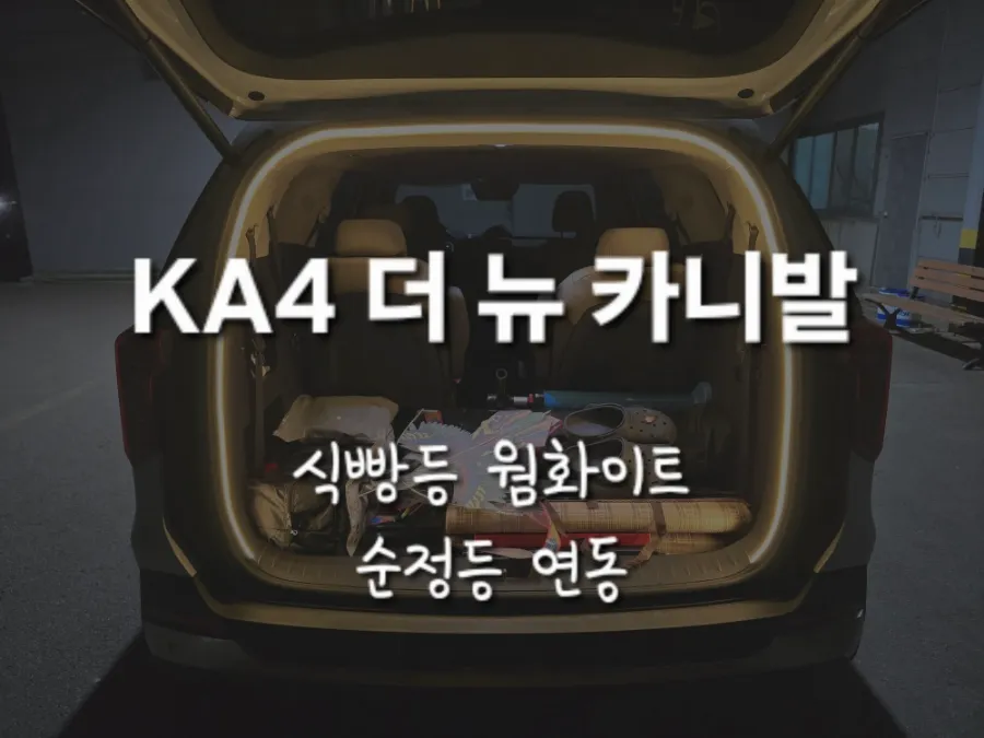 Kia Carnival KA4 ambient lighting installation result