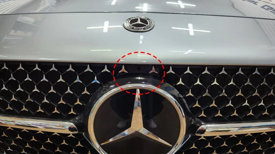 Mercedes-Benz CLS surround view camera installation result
