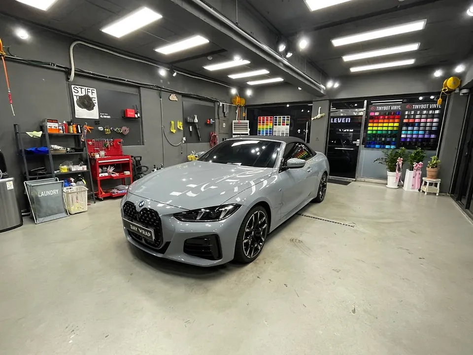 BMW 4シリーズ カブリオレのカーラッピング事例｜費用目安・仕上がり 施工写真 2-2