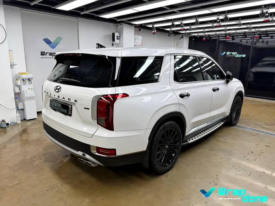 Hyundai Palisade vinyl wrap - Hyundai Palisade Vinyl Wrap Installation Review — Cost photo 3