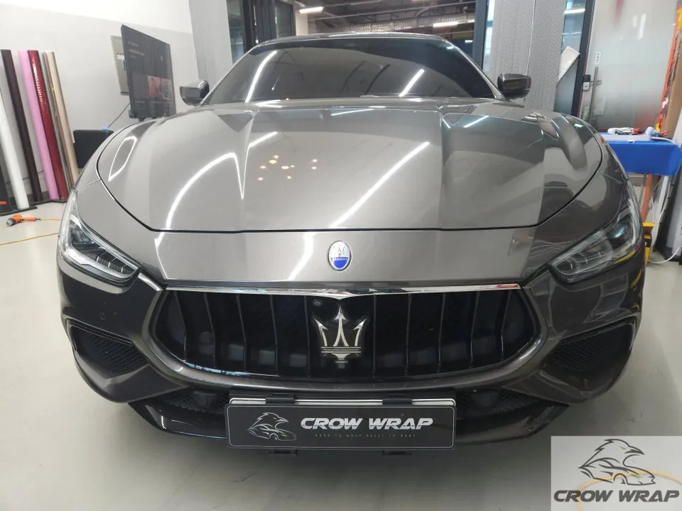 Maserati Ghibli vinyl wrap - Maserati Ghibli Vinyl Wrap Review: Black Pack Transformation photo 4