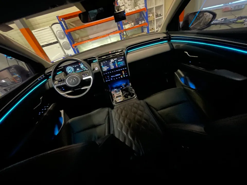 Hyundai Tucson NX4 ambient lighting installation result