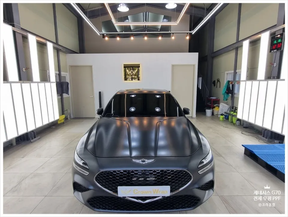 Genesis G70のPPF施工事例 施工写真 3